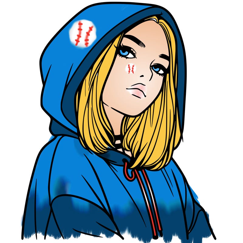 a realistic girl in a hoodie
