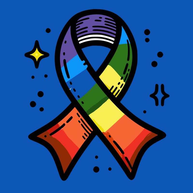 ribbon symbol of national breast cancer awareness month