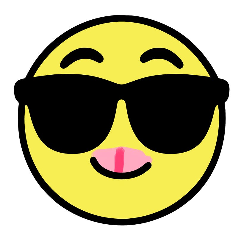 emoji with sunglasses