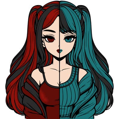 realistic girl split