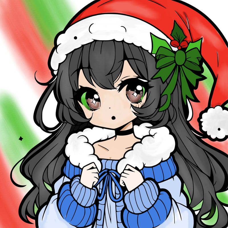 christmas anime girl