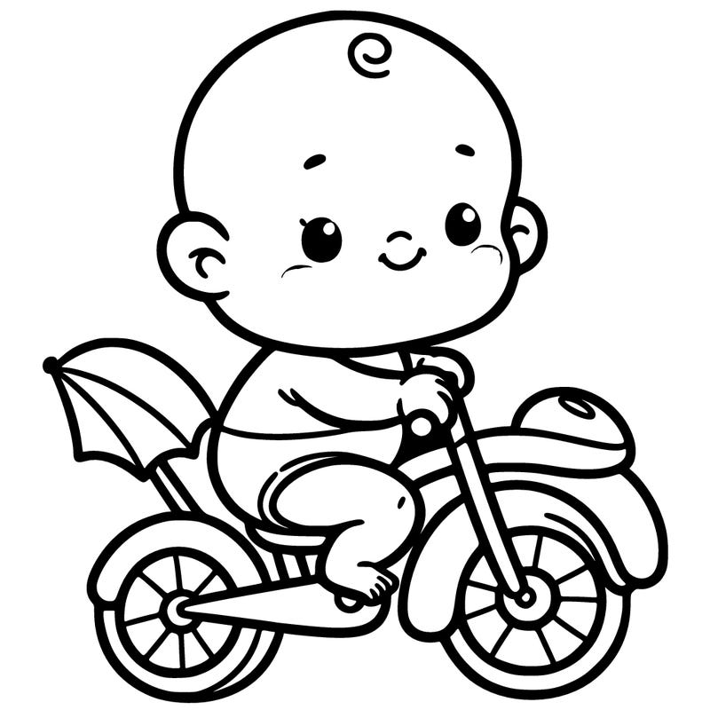 baby on a bike