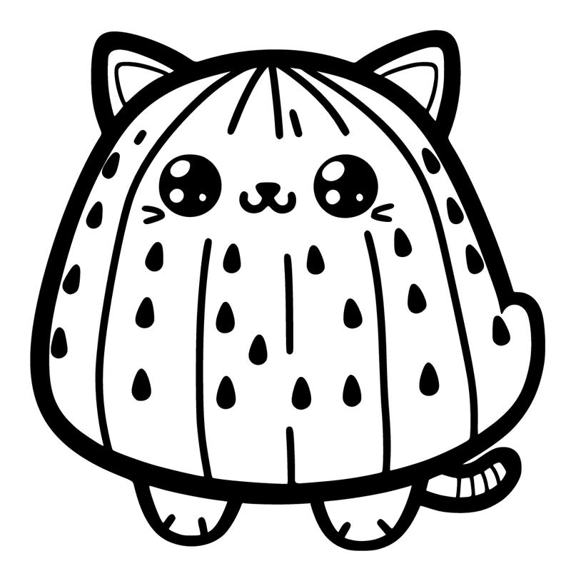 watermelon cat