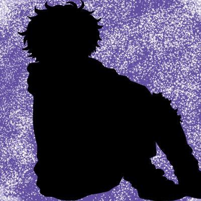 a male hoddie ripped jeans messy hair anime