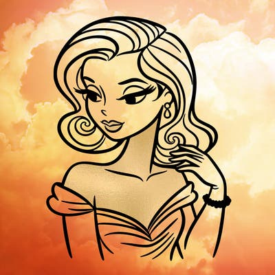 an elegant woman