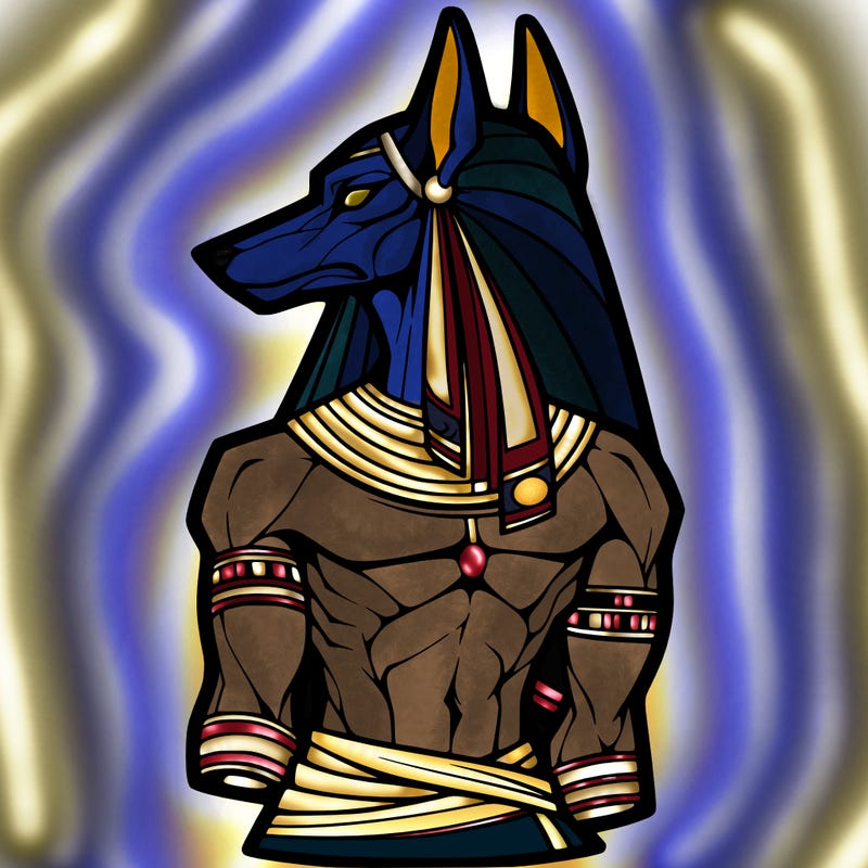 anubis in human form