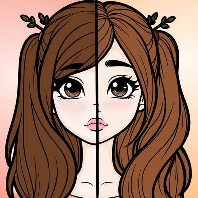 realistic girl split