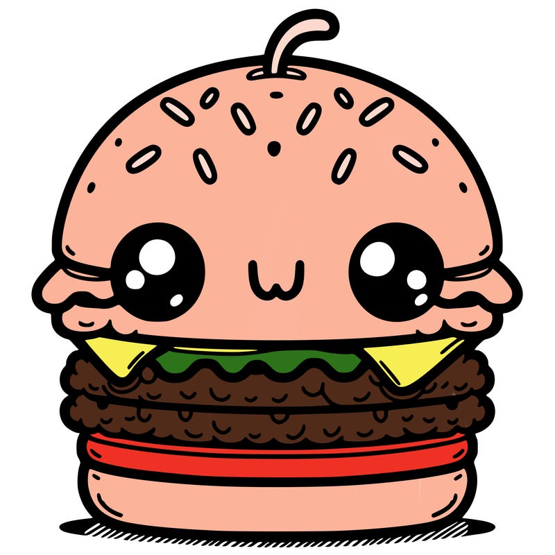 burger cute