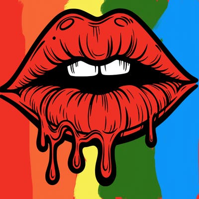 lips that look realistic and drip