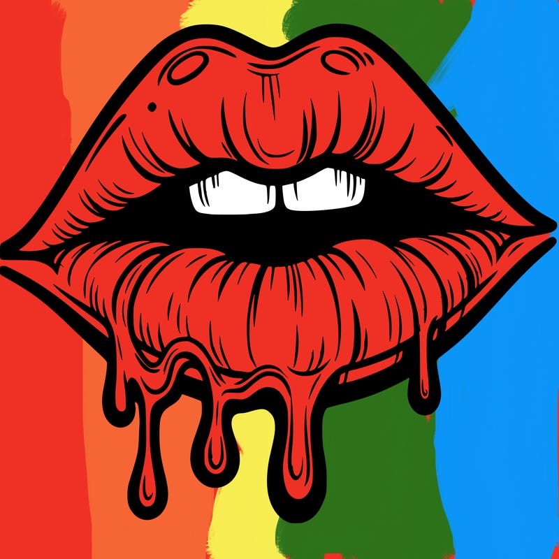 lips that look realistic and drip