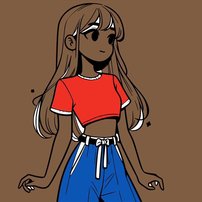 girl in a cute crop top