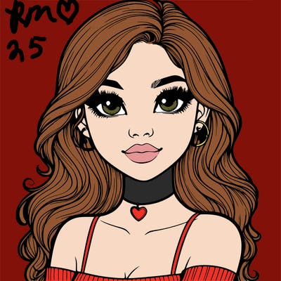 realistic pretty girl