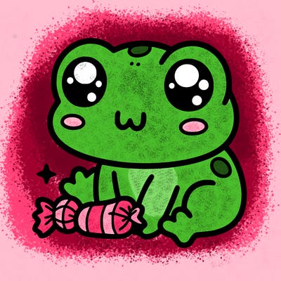 cute cute cute frog