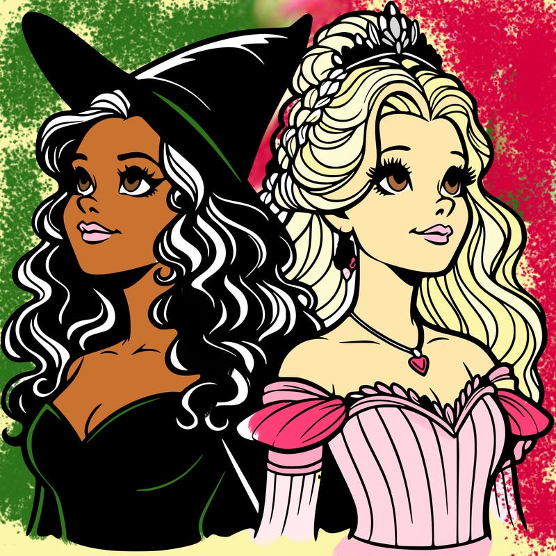'elphaba and glinda (realistic)