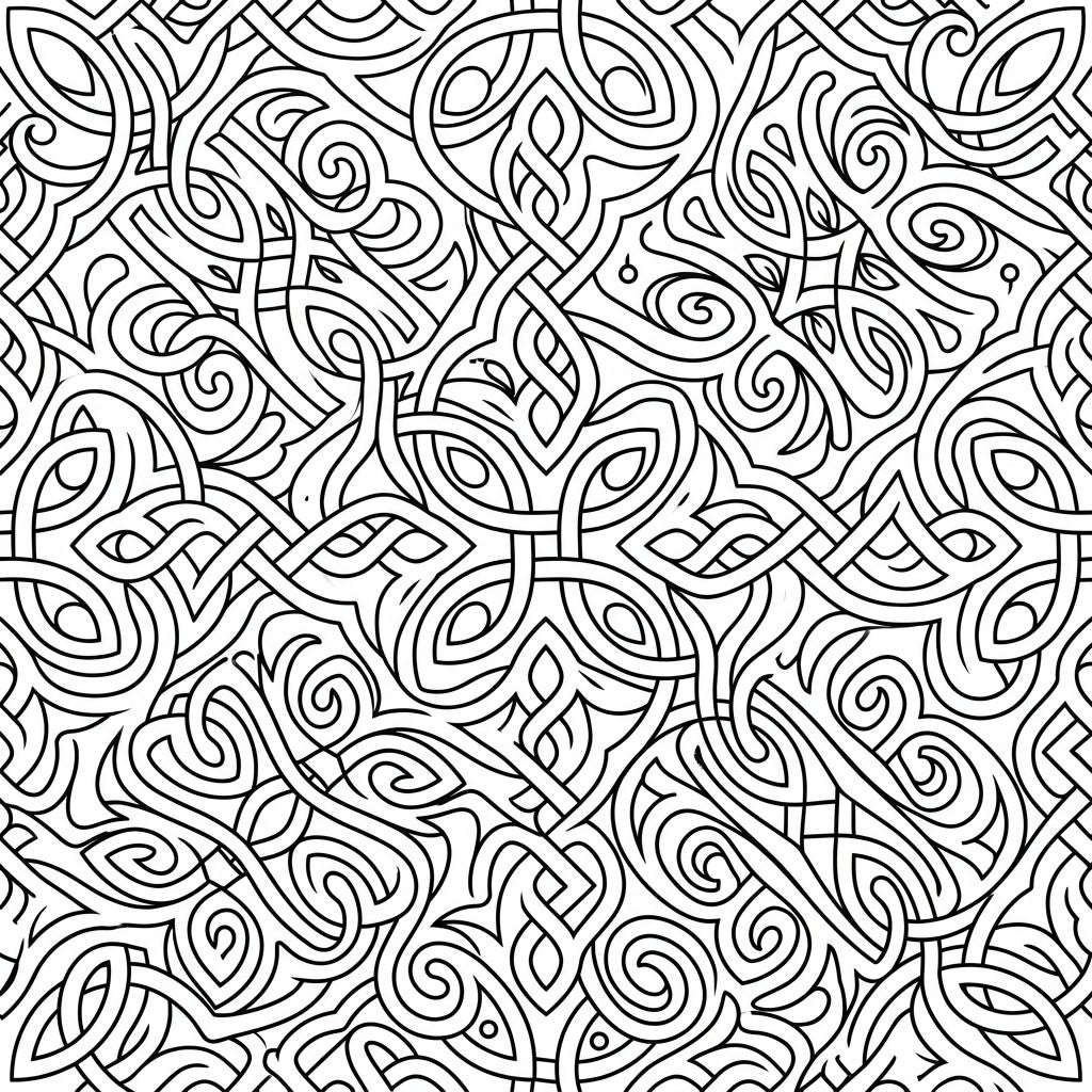 Celtic Knot Patterns Coloring Page for Kids - Free Printable — Color Pop