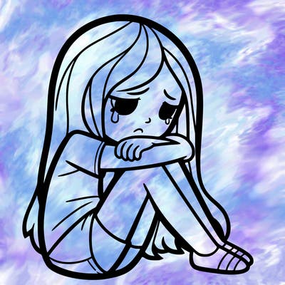 depressed girl