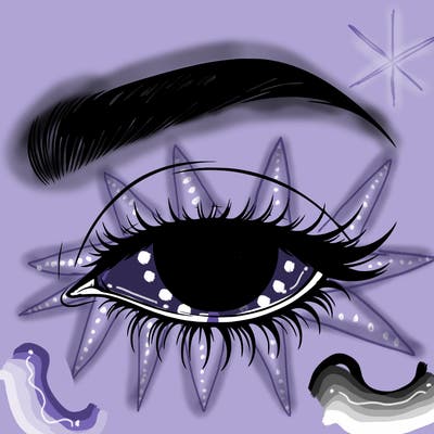 eye closed realistic