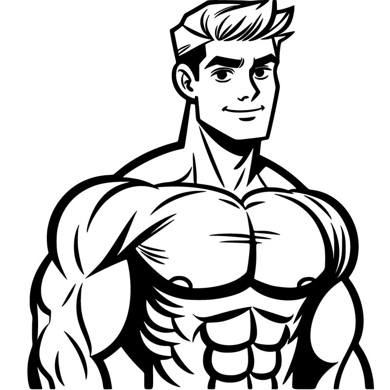 handsome and muscular boy