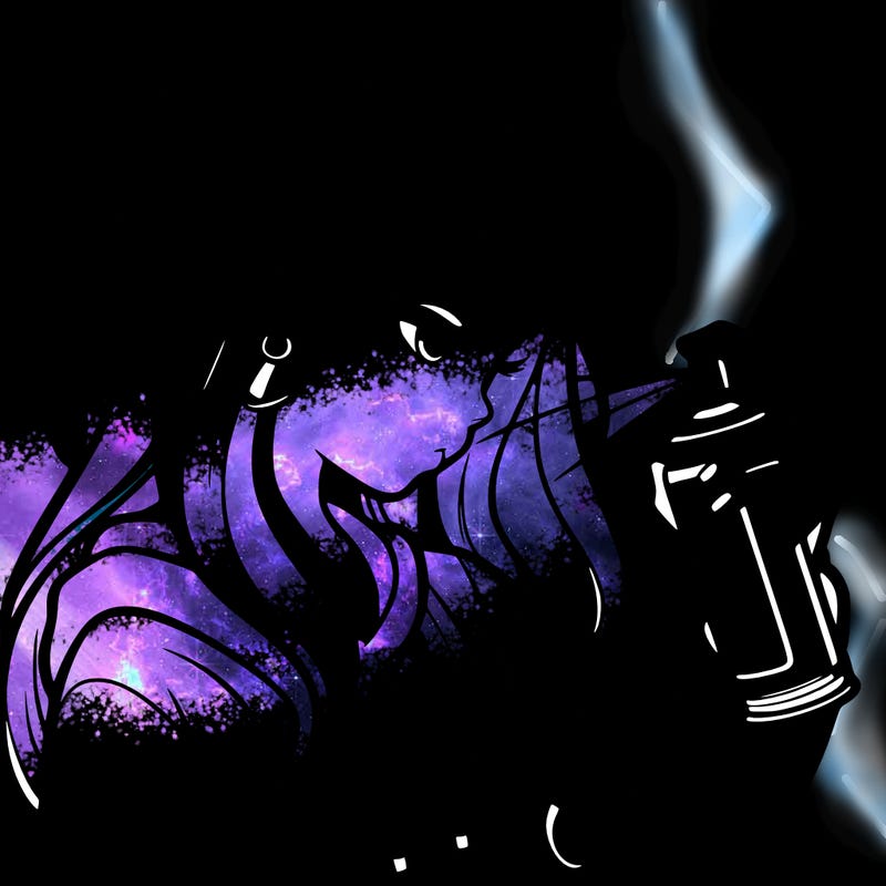 a realistic girl spray painting