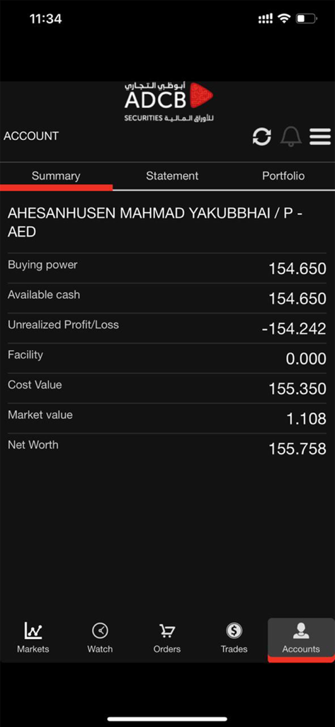 ADCB Securities - Finance App | MWM