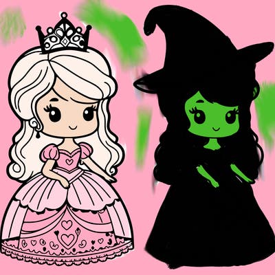 princess as a witch