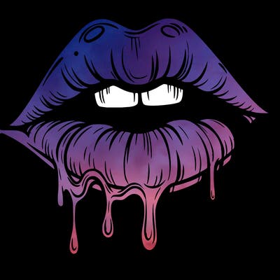 lips that look realistic and drip