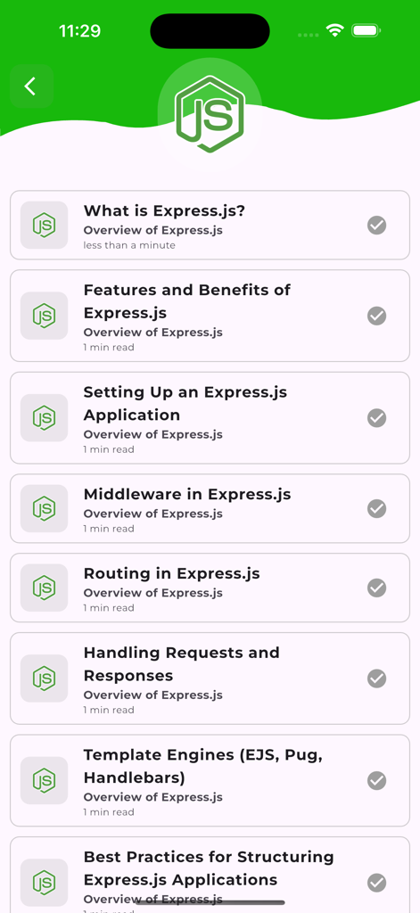 Learn Nodejs and Expressjs - Una lista de lecciones de Express.js que incluyen enrutamiento de middleware y las mejores prácticas en la interfaz de la aplicación de aprendizaje
