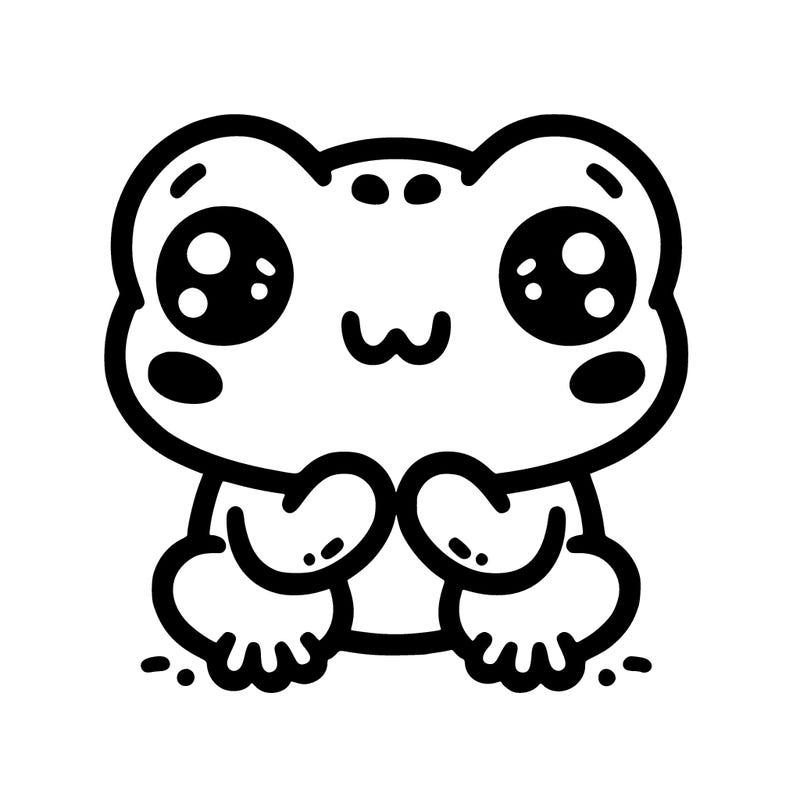 kawaii frog