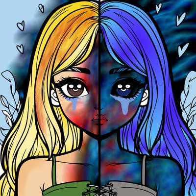 realistic girl split