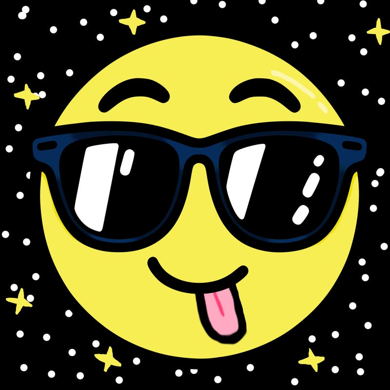 emoji with sunglasses