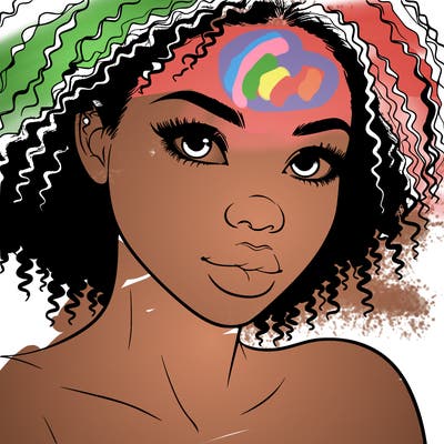 realistic black girl