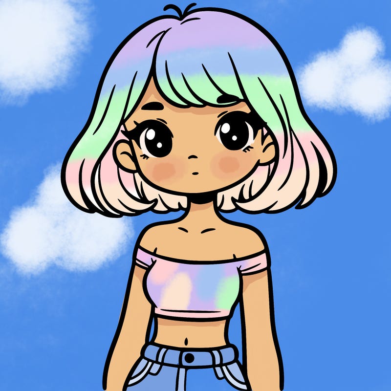 girl in a cute crop top