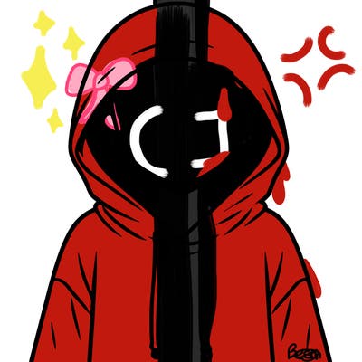 faceless girl in hoodie
