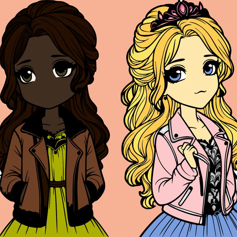 a princess with a jacket realistic