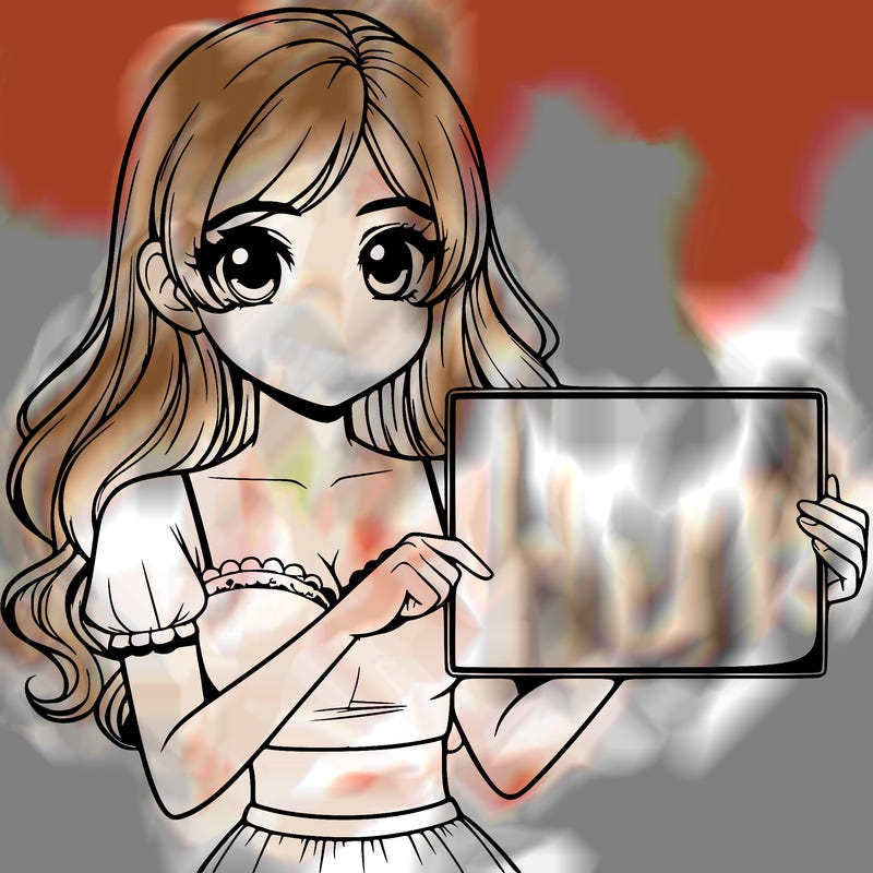 realistic pretty girl holding blank sign