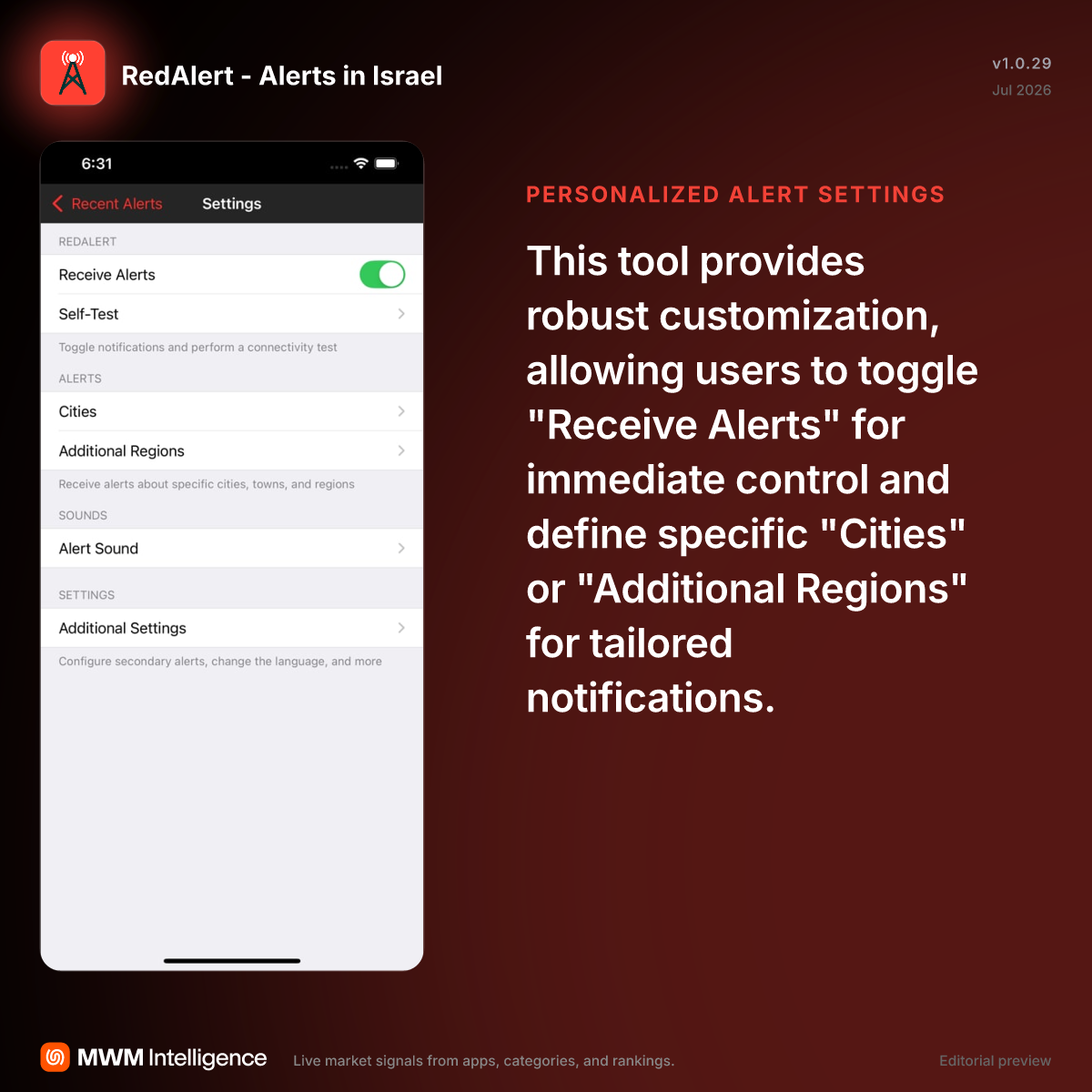 RedAlert - Alerts in Israel - News App | MWM