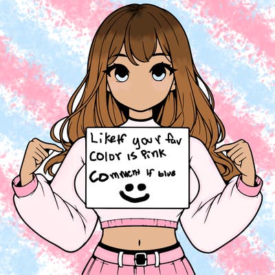 girl holding a blank sign in a long sleeve crop top