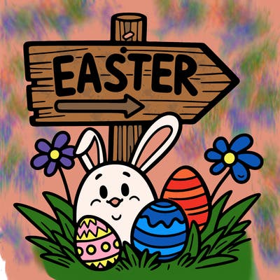 easter sign easy