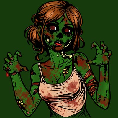 realistic zombie girl