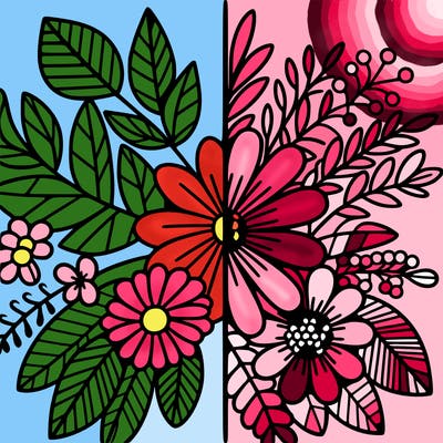 flowers split