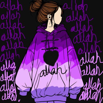 realistic girl with a oversized sweatshirt on and a bun