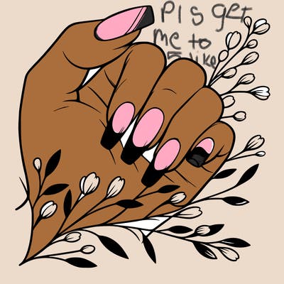 nails with french tip