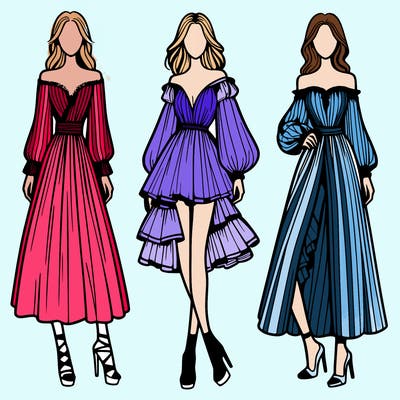 fashion models dresses