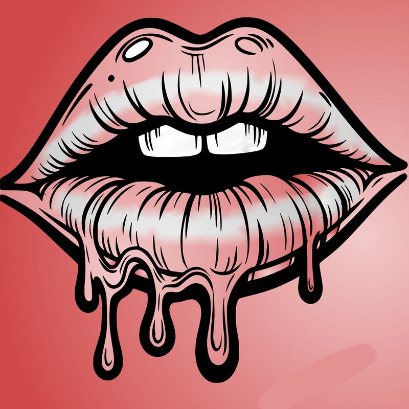lips that look realistic and drip