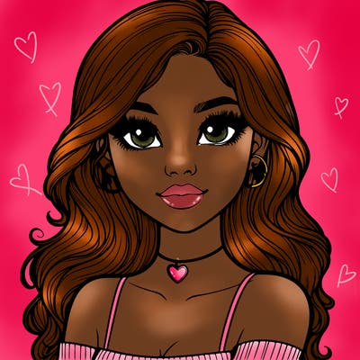 realistic pretty girl