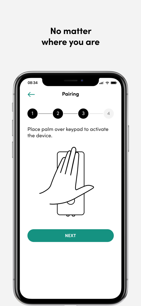 igloodeveloper - A smartphone displaying the pairing process and instructions for activating an IoT lock within the igloodeveloper app.