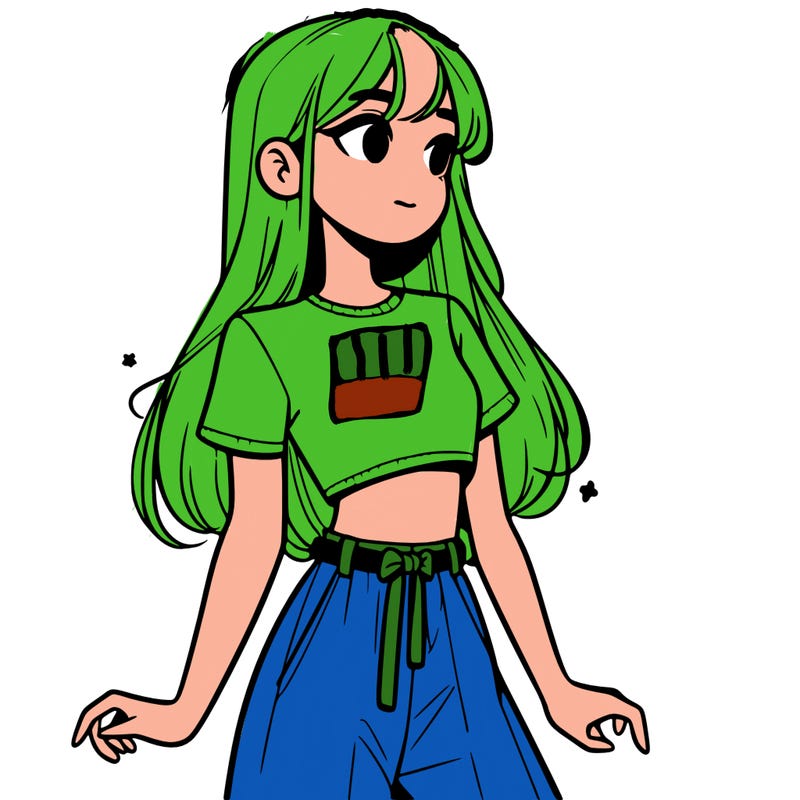 girl in a cute crop top