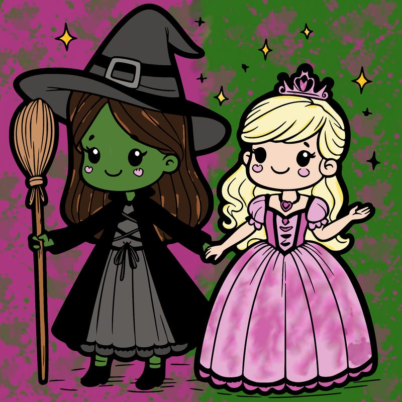 witch with a princess