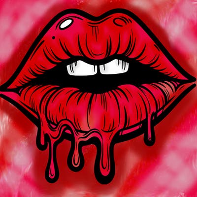 lips that look realistic and drip