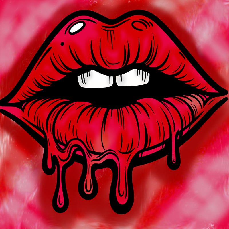 lips that look realistic and drip
